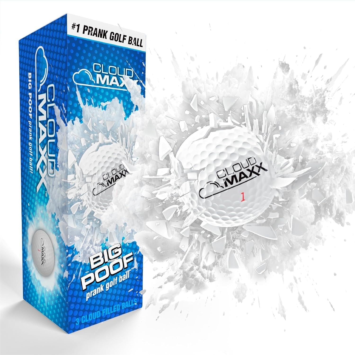 Prank Golf Balls - Funny Exploding Golf Ball Trick - Gag Golfing Gifts for Men W
