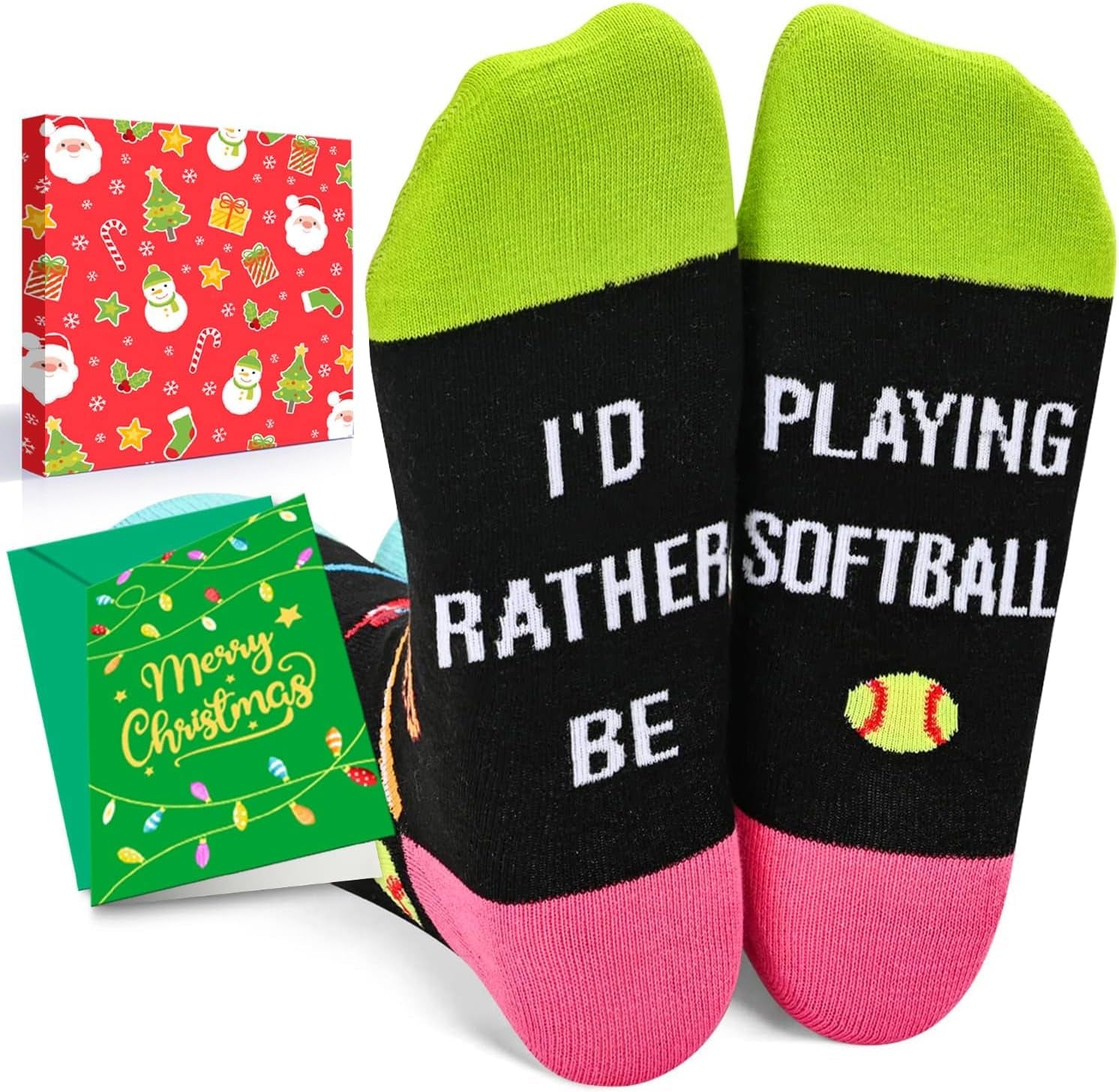 Men Women Sports Gifts - Softball Lifting Basketball Baseball Hockey Soccer Socks