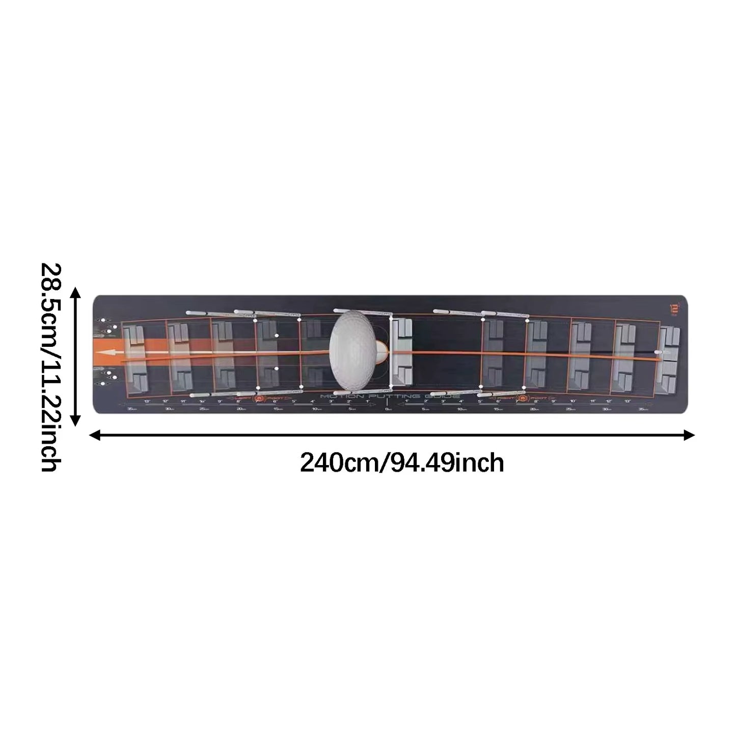 Foldable Golf Putting Mat Lightweight Golf Putting Practice Mat Portable Durable Golf Training Pad Golf Accessories for Adults