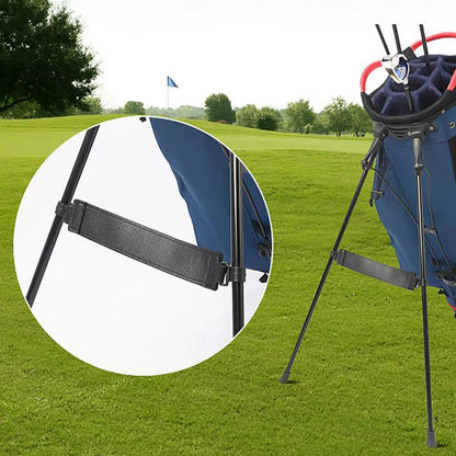 Golf Bag Stand Attachment 1 Pieces PU Leather Golf Bag Legs Strap Golf Stand Bag Leg Tether Strap Golf Club Bag Accessories