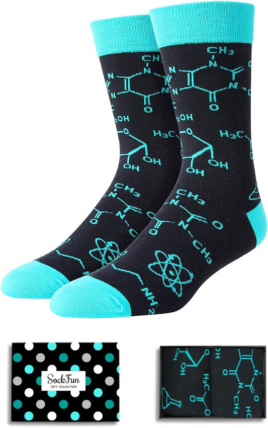 Doctor Nurse Gifts for Men - Male Nurse Gifts Dice Chemistry Teacher Gift Socks