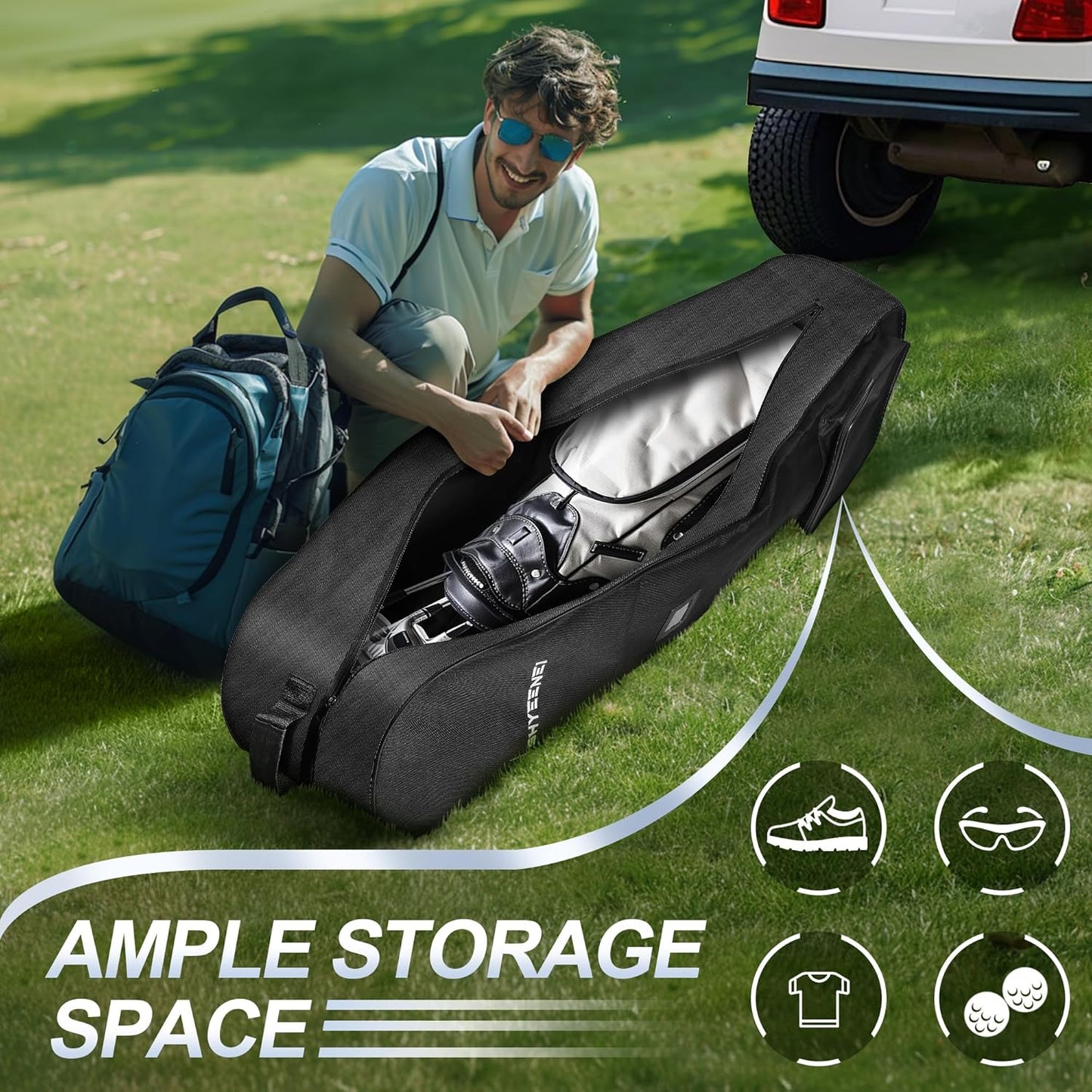 Golf Travel Bag for Airlines, Lightweight Golf Travel Bags, Superior Golf Travel