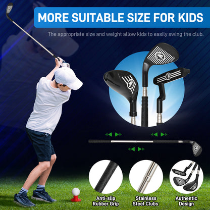 LED Toddler Golf Set for Kids 3-8 | 6 Light-Up Balls & Clubs | Indoor/Outdoor Sports Toy & Birthday Gift for Boys & Girls