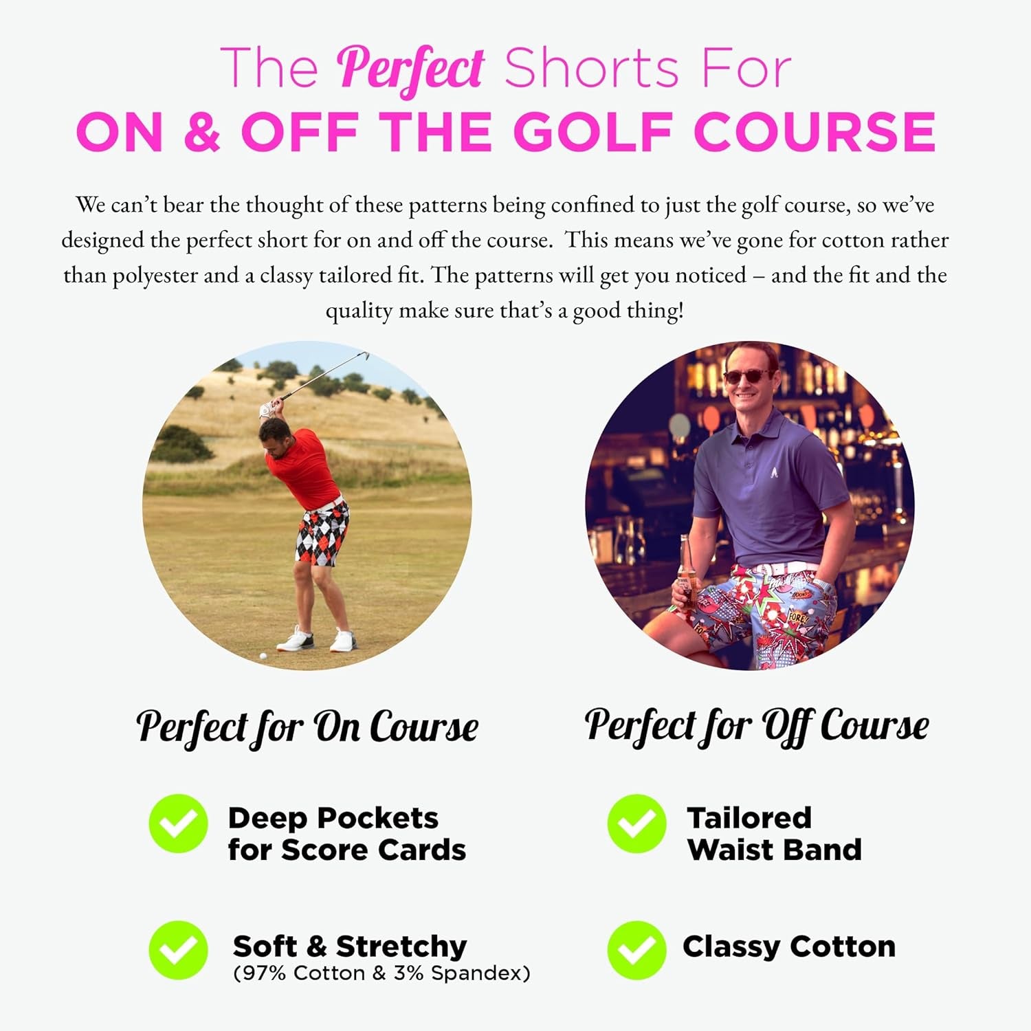Men'S Golf Shorts, Golf Shorts for Men, Golf Shorts Men