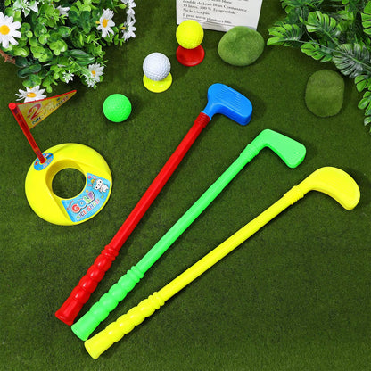 Kids Golf Toy Set with Clubs & Balls - Preschool Learning & Sports Toy - Ideal Birthday Gift for Toddlers 2-5 Years Old