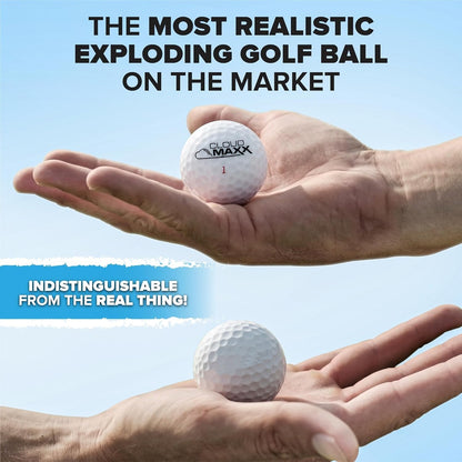 Prank Golf Balls - Funny Exploding Golf Ball Trick - Gag Golfing Gifts for Men W